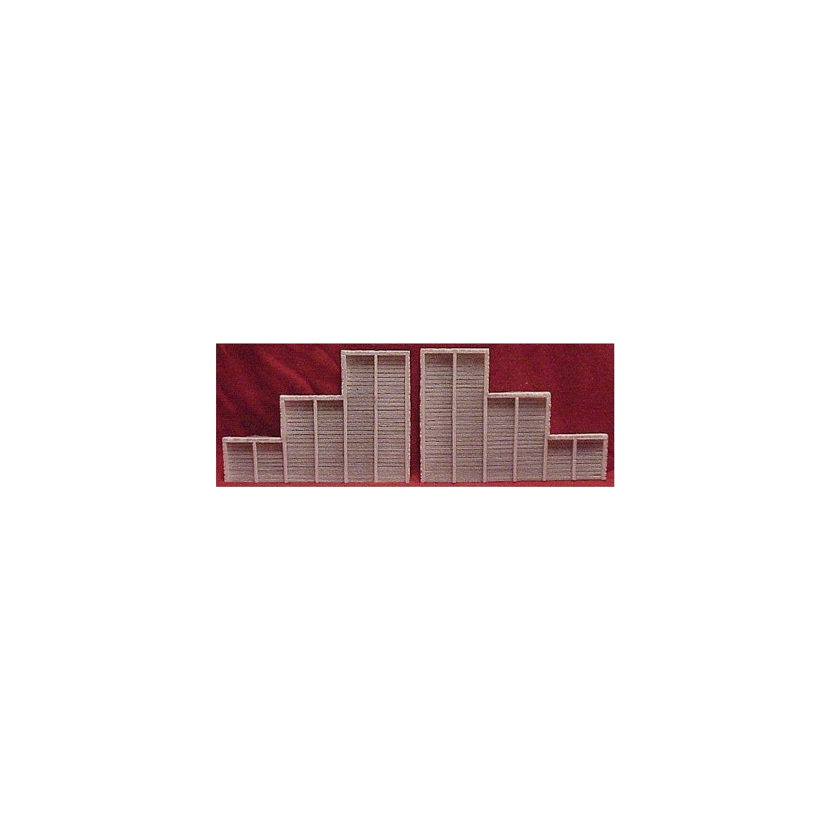 Tunnel Abutments pkg(2) -- Timber - 6-3/4 x 4-1/2′ 17 x 11.5cm, HO, Pre-Size Model Specialities 107