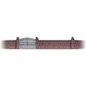 Stone Wall w/Metal Gate, HO, Busch Gmbh & Co Kg 6014
