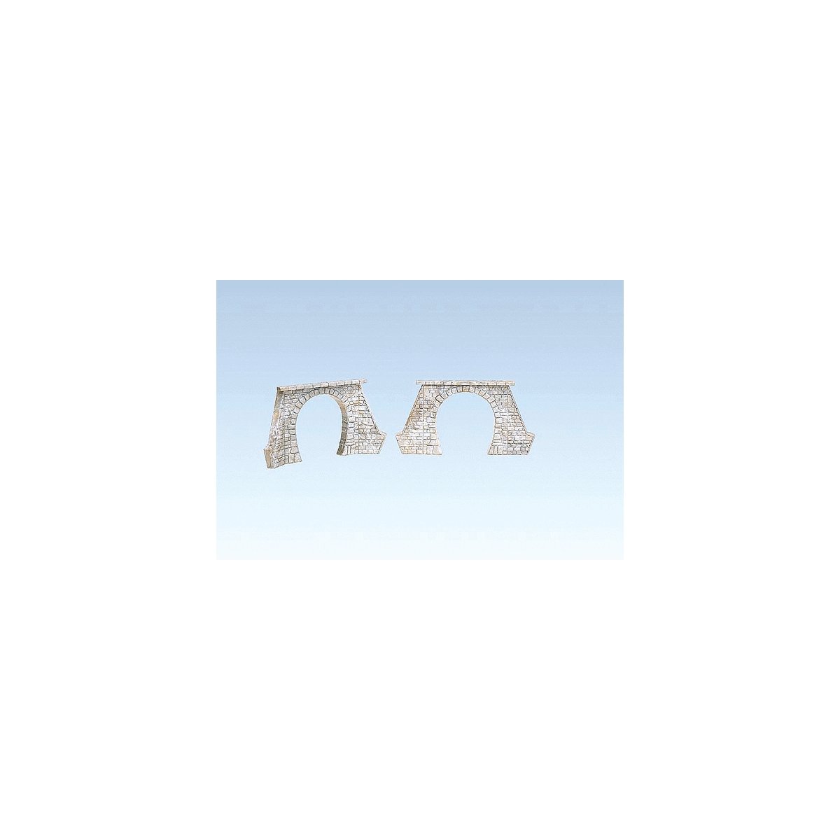Tunnel Portals - 1 Track pkg(2) -- Low Clearance for Steam Era - 2-3/4′ 7.2cm Clearance, HO, Faller Gmbh 120561