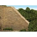 Wing Walls -- Split Stone, HO, Monroe Models 703
