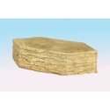 Single-Track Bridge Cutwater -- Split Stone, HO, Monroe Models 736