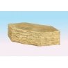 Single-Track Bridge Cutwater -- Split Stone, HO, Monroe Models 736