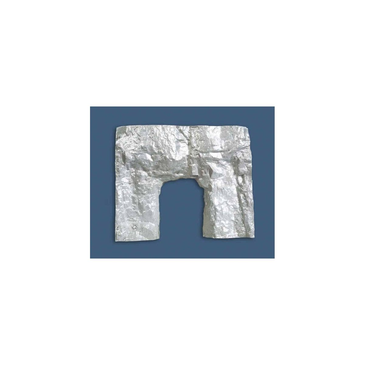 Single-Track Tunnel Portal -- Blasted Rock, HOn3, Monroe Models 120