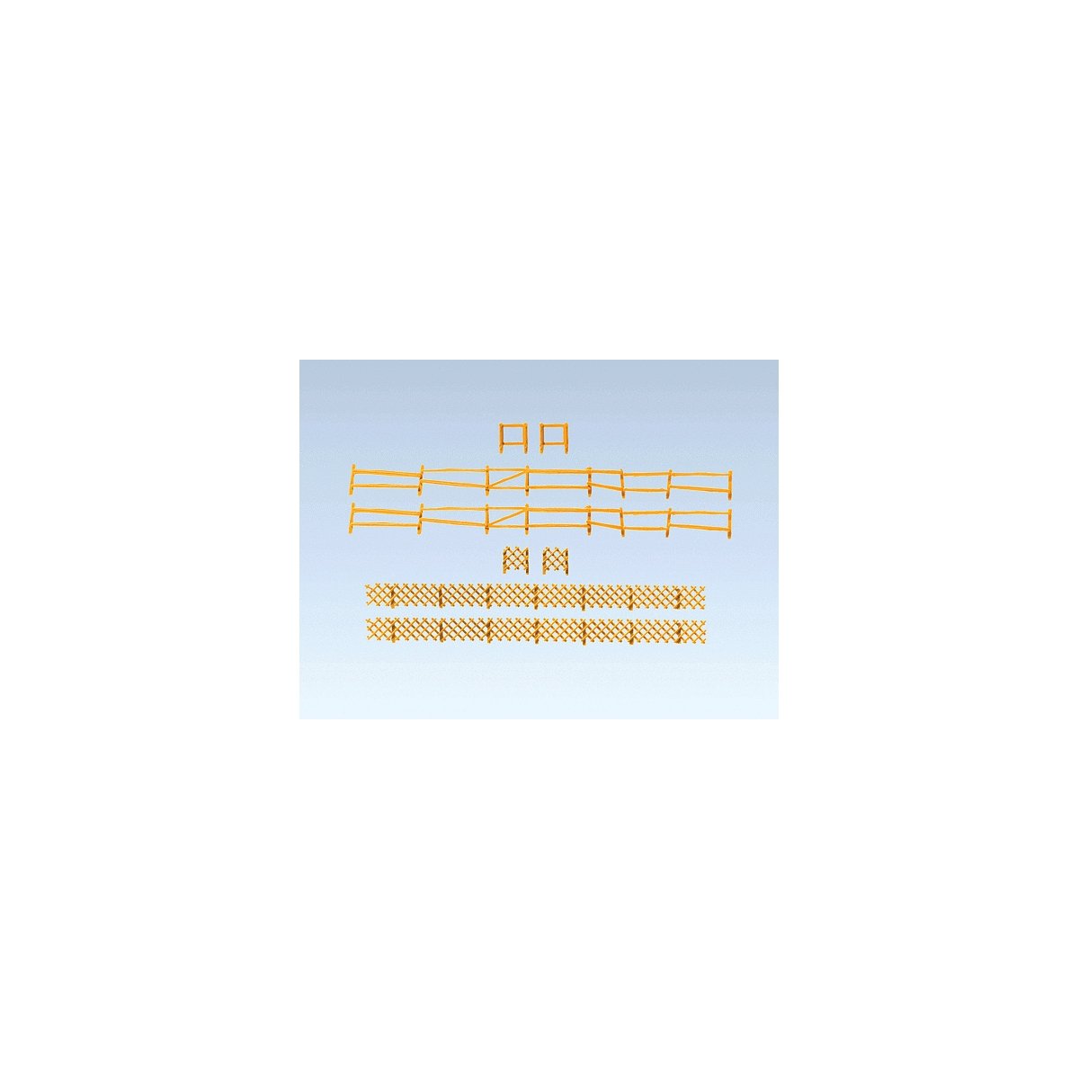 Pasture & Hunting Fence, Era I -- 10-11/16` 27.2cm & 9-13/16` 24.9cm Total Length, N, Faller Gmbh 272407