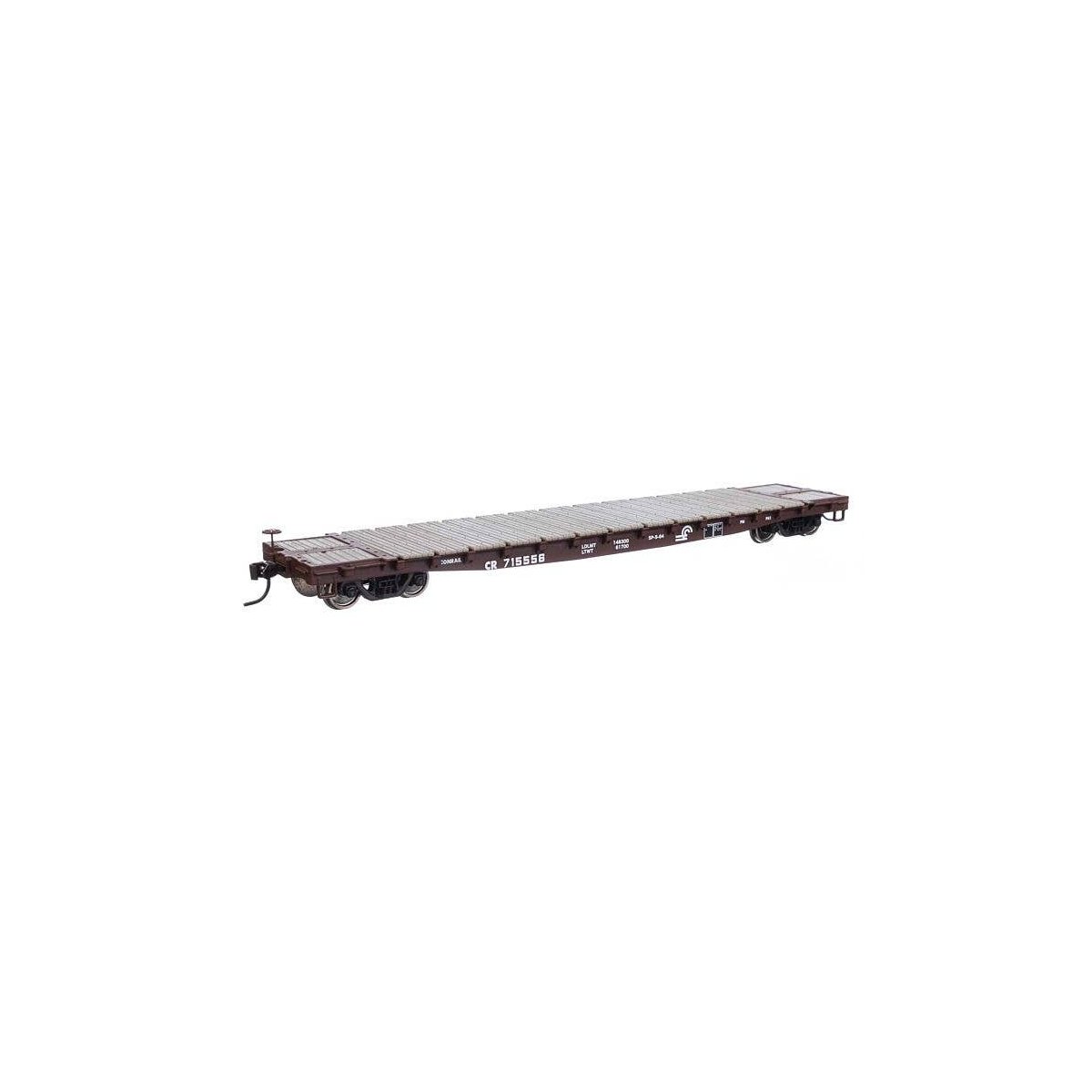 53′ GSC Flatcar - Ready to Run -- Conrail 715556, HO, WalthersMainline 6605