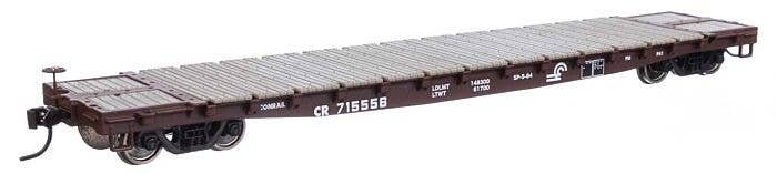 53′ GSC Flatcar - Ready to Run -- Conrail 715556, HO, WalthersMainline 6605