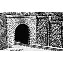 Single Track Tunnel Portals pkg(2 Unpainted Hyrdrocal(R) Castings) -- Random Stone, N, Woodland Scenics 1155