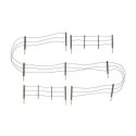 Barbed Wire Fence - Kit with Gates, Hinges & Planter Pins -- Total Scale Length: 192′ 58.5m, N, Woodland Scenics 2990