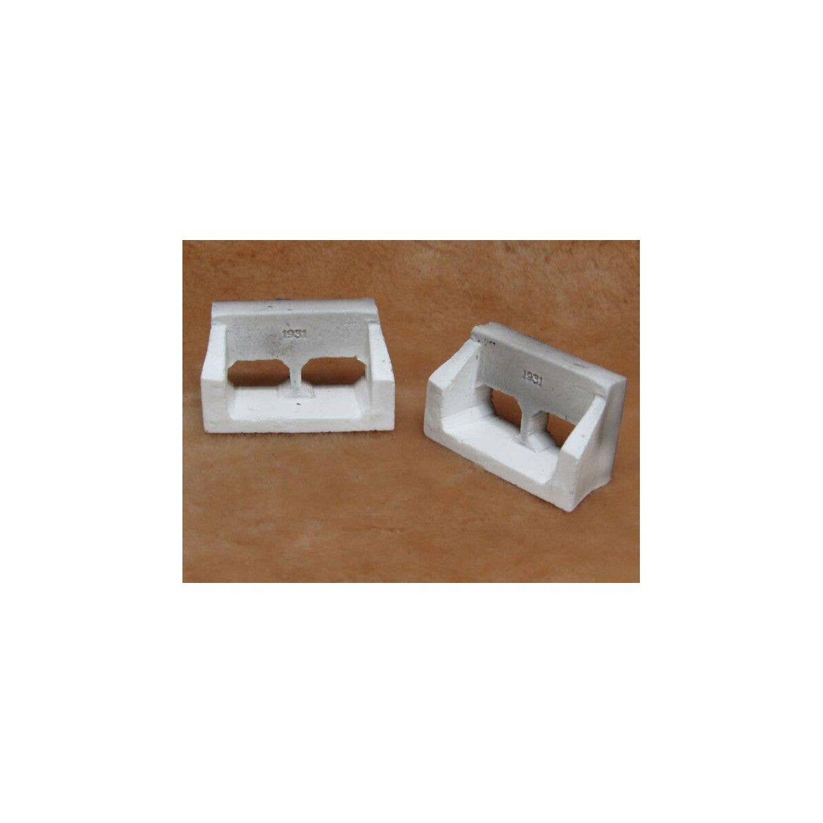 Concrete Culvert -- 2-5/16 x 1 x 1-3/8` 3 x 4` Scale Opening, 1931 Date Plate pkg(2), S, Pre-Size Model Specialities 526