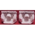 Culverts -- Random Stone, 48′ Pipe pkg(2), HO, Pre-Size Model Specialities 122