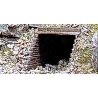Culverts (Hydrocal Plaster Castings) pkg(2) -- Timber, All Scales, Woodland Scenics 1265