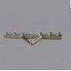 Railroad Telephone Pole Crossarms -- Unpainted Metal Castings pkg(4), HO, Alexander Scale 3205
