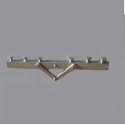 Railroad Telephone Pole Crossarms -- Unpainted Metal Castings pkg(4), HO, Alexander Scale 3205