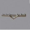 Railroad Telephone Pole Crossarms -- Unpainted Metal Castings pkg(4), HO, Alexander Scale 3205