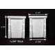 2 Cut-Stone Bridge Abutments with 4 Wing Walls -- Fits Central Valley Single-Track Truss Bridge (Sol, HO, Monroe Models 930