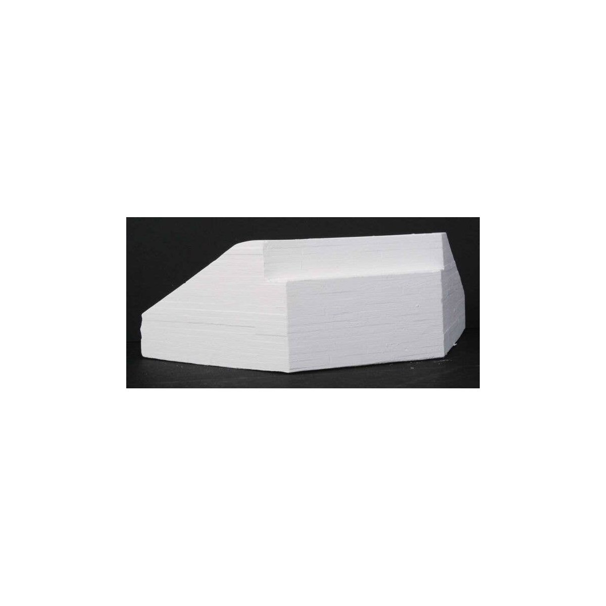 Single-Track Bridge Abutment - 1 Pair -- Board-Formed Concrete, Fits Central Valley Truss Bridge, HO, Monroe Models 554