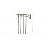 Pre-Wired Poles - Utility System -- Double Crossbar, N, Woodland Scenics 2251