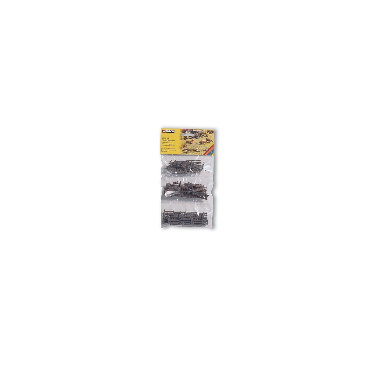 Rural Fences -- 53 Sections, Total Length: Aprrox. 290cm 114-3/16′, HO, Noch Gmbh & Co 13095
