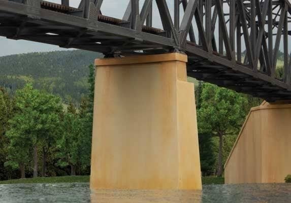 Bridge Piers -- Kit pkg(2), N, Walthers Cornerstone 3880