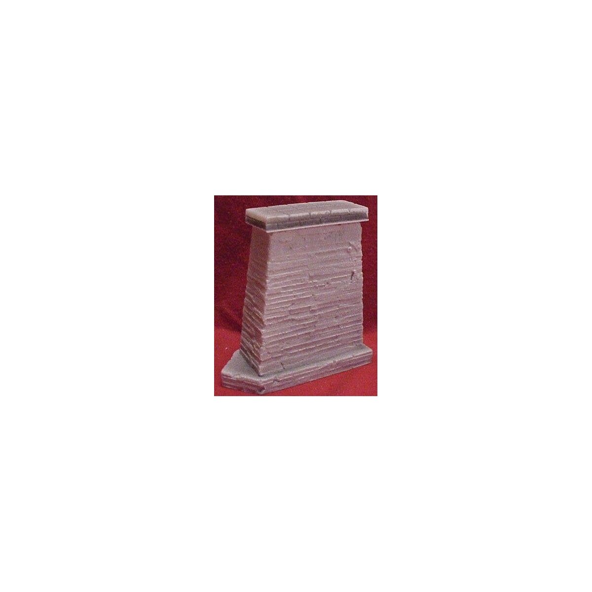 Single Deck Bridge Pier -- 30′ Old Concrete, HO, Pre-Size Model Specialities 132