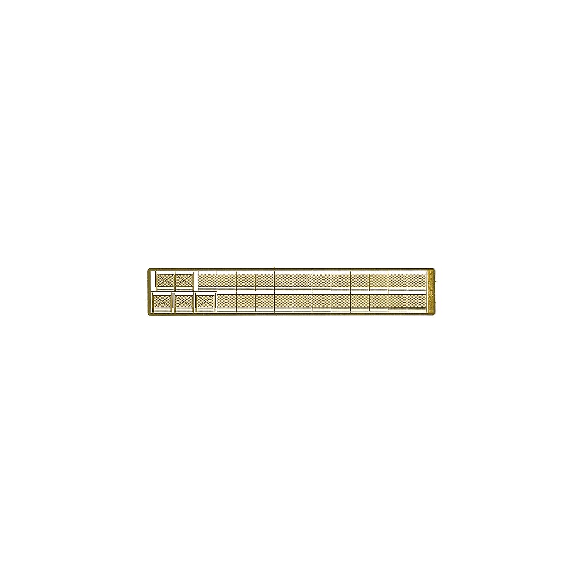 Model Builder`s Supply Line Etched Brass Fencing - Kit -- 12` Chain Link Fence w/Security W, N, The N Scale Architect 61065