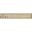 Model Builder`s Supply Line Etched Brass Fencing - Kit -- 12` Chain Link Fence w/Security W, N, The N Scale Architect 61065