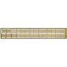 Model Builder`s Supply Line Etched Brass Fencing - Kit -- 12` Chain Link Fence w/Security W, N, The N Scale Architect 61065