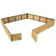 Corrugated Fence -- Kit - Scale Feet: 240` 73.2m Height: 1-1/4` 3.1cm, HO, Walthers Cornerstone 3632