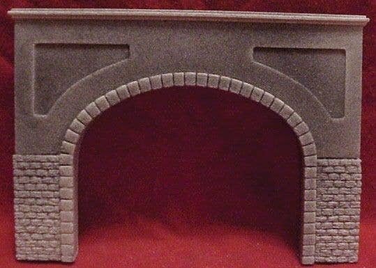 Tunnel Portal - Double Track -- Cut Stone - 4-3/4 x 7′ 11.5 x 17.5cm, HO, Pre-Size Model Specialities 106