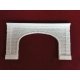 Extra-Wide Cut Stone Double Tunnel Portal -- Overall: 8-3/4 x 4-7/8′, Opening: 5-1/2 x, HO, Pre-Size Model Specialities 157