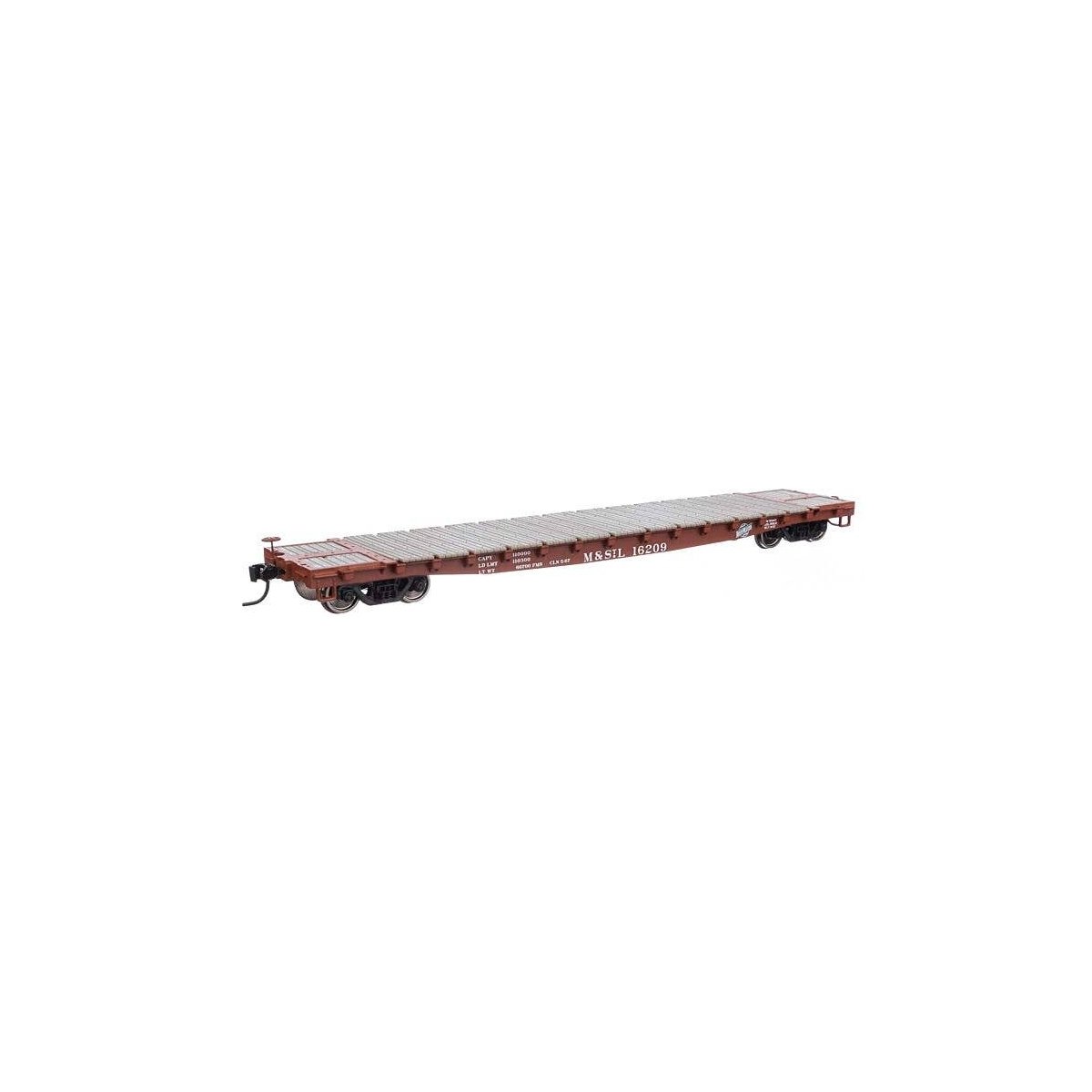 53′ GSC Flatcar - Ready to Run -- Minneapolis & St. Louis 16209, HO, WalthersMainline 6618