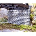 Double-Track Cut Stone Bridge Abutment -- 2-3/4 x 5/8 x 2-1/4′ 7 x 1.6 x 5.7cm pkg(2), N, Chooch Enterprises 9850