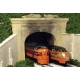 Double-Track Tunnel Portal -- Cut Stone, HO, Monroe Models 111