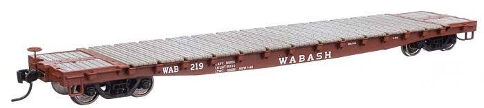 53′ GSC Flatcar - Ready to Run -- Wabash 219, HO, WalthersMainline 6632