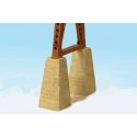 Pylon Bent Footing -- Board-Formed Poured Concrete, HO, Monroe Models 137