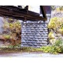Single-Track Cut Stone Bridge Abutment -- 1-3/4 x 5/8 x 2-1/4′ 4.5 x 1.6 x 5.7cm pkg(2), N, Chooch Enterprises 9840