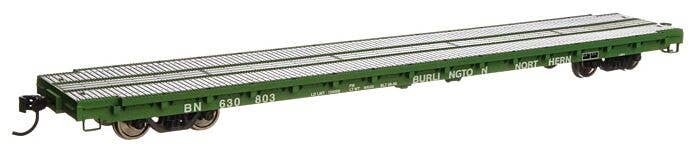 60′ Pullman-Standard Flatcar - Ready to Run -- Burlington Northern 630803, HO, WalthersMainline 5387