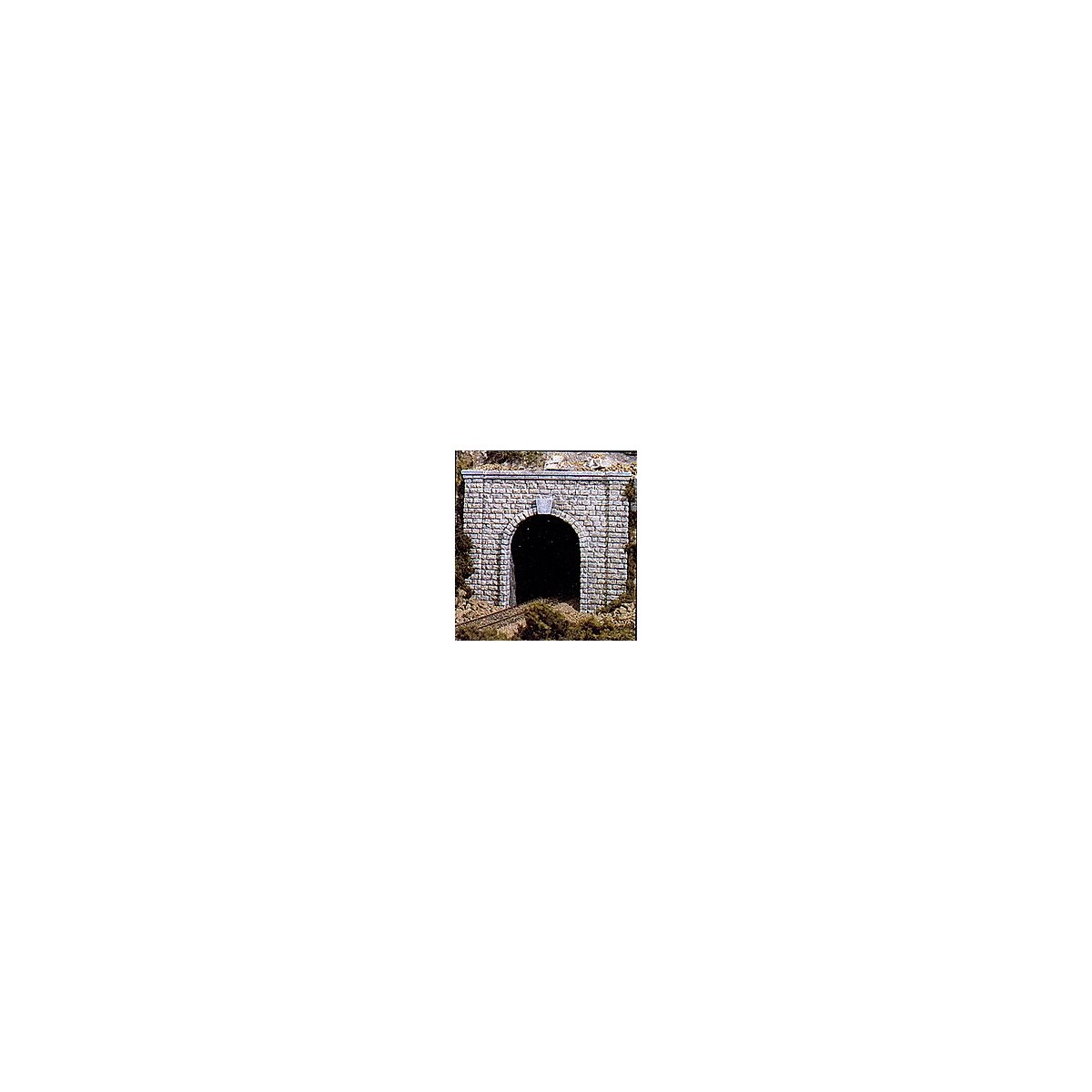 Single-Track Tunnel Portal -- Cut Stone, HO, Woodland Scenics 1253