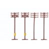 Telephone Poles pkg(12), N, Bachmann Industries 42506