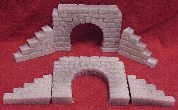 Culverts -- Cut Stone, 8′ Arch, HO, Pre-Size Model Specialities 123
