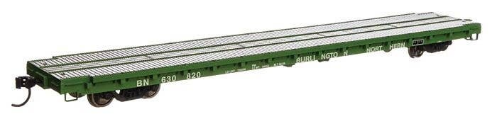 60′ Pullman-Standard Flatcar - Ready to Run -- Burlington Northern 630820, HO, WalthersMainline 5388