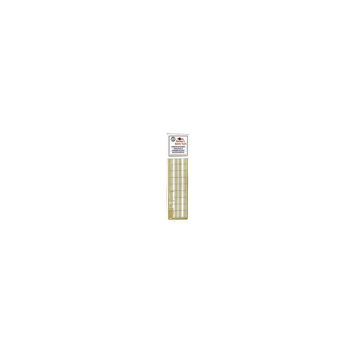 3-Rail Corral Fence w/Gates - Model Builder′s Supply Line -- Etched Brass Fencing, 300 Scal, N, The N Scale Architect 61050