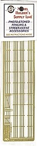 3-Rail Corral Fence w/Gates - Model Builder′s Supply Line -- Etched Brass Fencing, 300 Scal, N, The N Scale Architect 61050