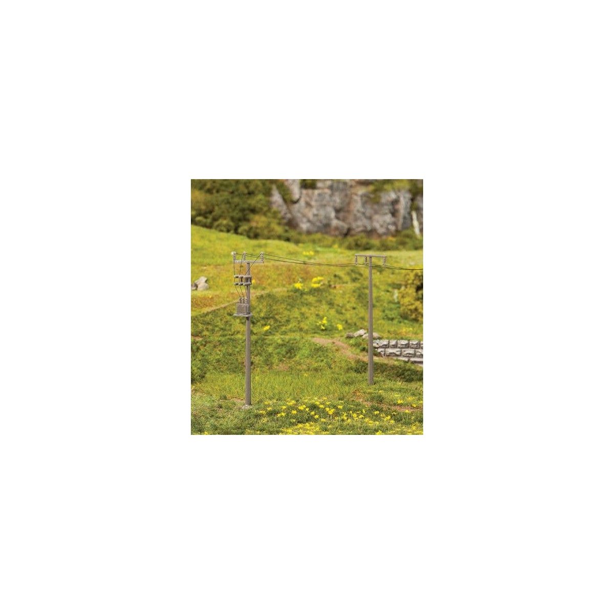 Utility Poles - Kit -- pkg(4), HO, Faller Gmbh 180928