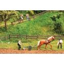 Garden and Field Fences -- 4 Different Styles, Total Length 117cm, HO, Faller Gmbh 180857