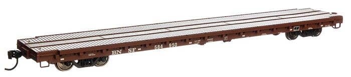 60′ Pullman-Standard Flatcar - Ready to Run -- BNSF 584950, HO, WalthersMainline 5391