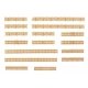 Garden Fences - 3 Styles -- Total Scale Height: 46′ 117cm, HO, Faller Gmbh 180860
