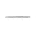 3-Rail Pipe Railing -- 4 Pieces, 16′ 40.6cm Length Total, HO, Tichy Train Group 8276