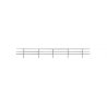 3-Rail Pipe Railing -- 4 Pieces, 16′ 40.6cm Length Total, HO, Tichy Train Group 8276