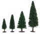 Fir Trees -- Assorted Sizes pkg(100), All Scales, Faller Gmbh 181543